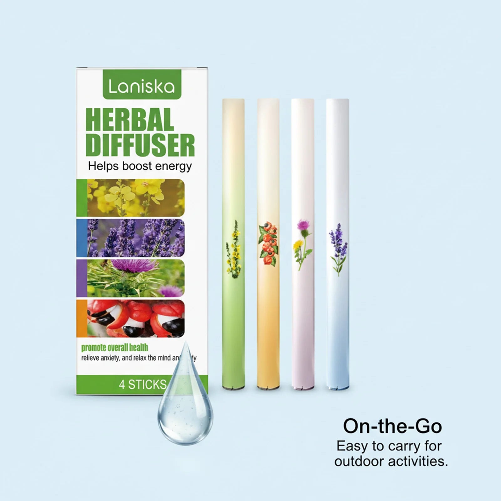 4pcs Care Stick Air Freshening Pen, Moisturizing Gentle Care for Smooth Breathing, Convenient Care Stick, Aromatherapy Fragrance