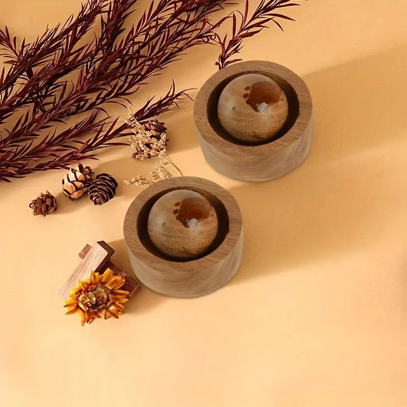 Mini Wood Essential Oil Diffuser – Natural Fragrance Aroma Diffuser for Car & Home