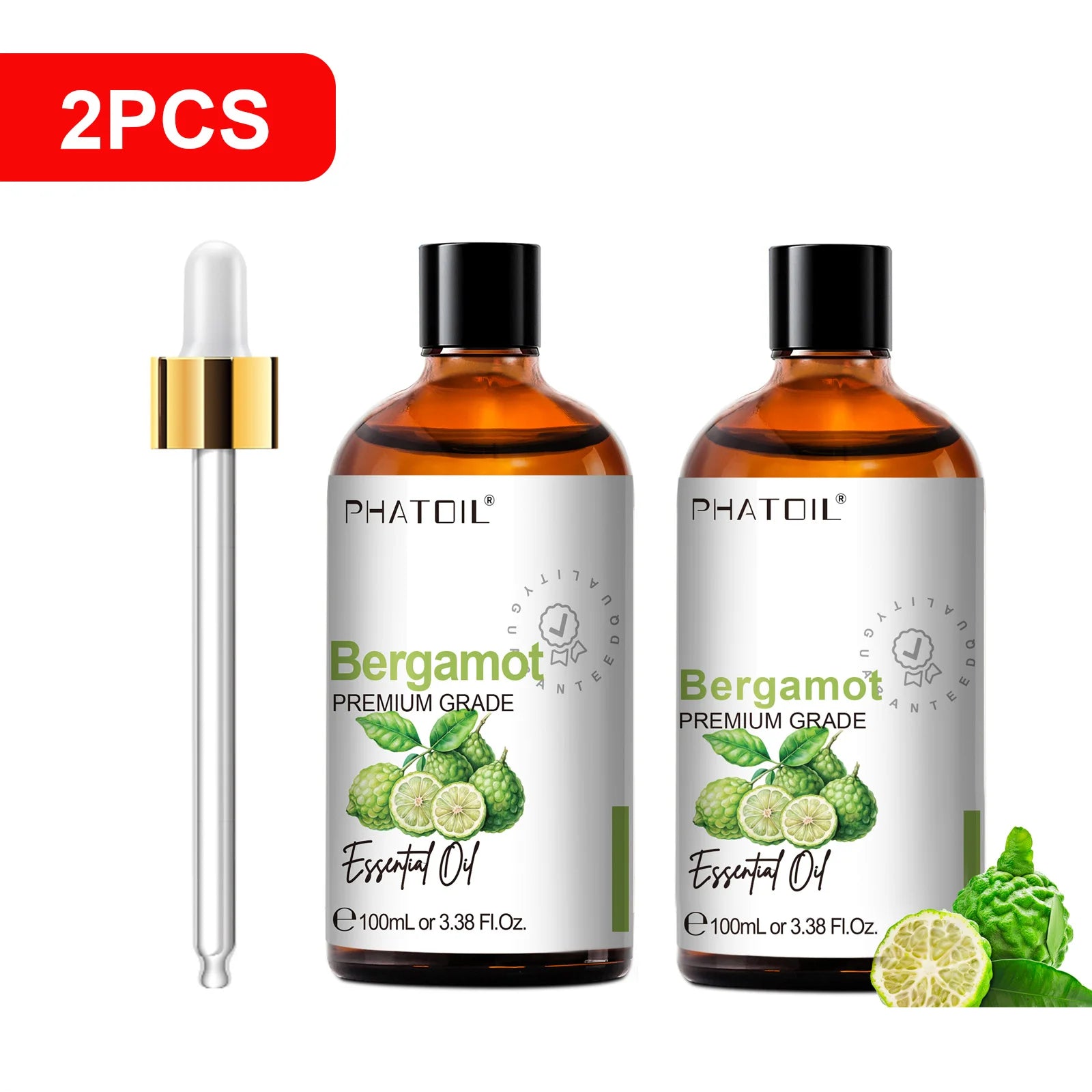 PHATOIL 100ml Pure Essential Oil For Skin Eucalyptus Peppermint Vanilla Tea tree Ylang Ylang Bergamot Aromatherapy Essential Oil