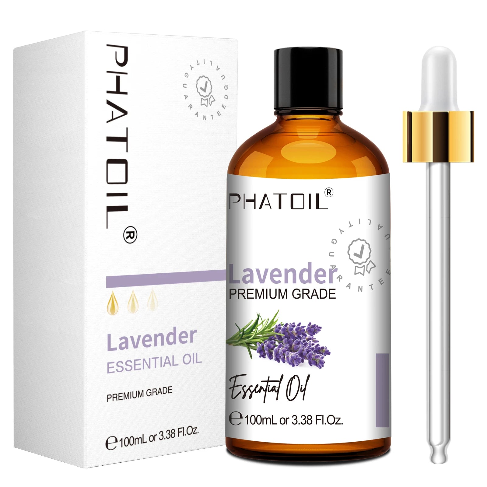PHATOIL 100ml Pure Essential Oil For Skin Eucalyptus Peppermint Vanilla Tea tree Ylang Ylang Bergamot Aromatherapy Essential Oil