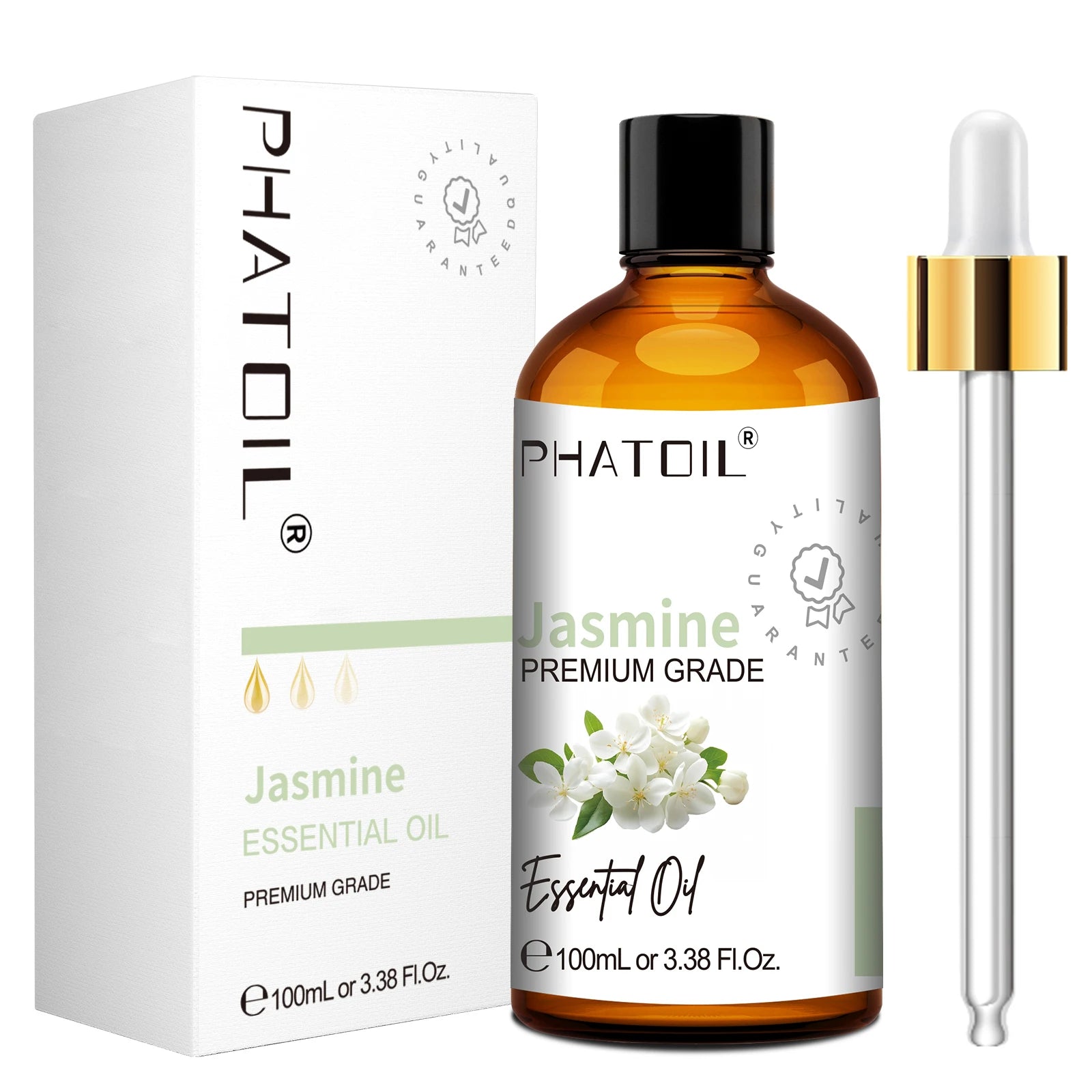 PHATOIL 100ml Pure Essential Oil For Skin Eucalyptus Peppermint Vanilla Tea tree Ylang Ylang Bergamot Aromatherapy Essential Oil