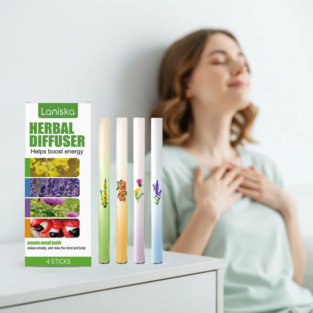 4pcs Care Stick Air Freshening Pen, Moisturizing Gentle Care for Smooth Breathing, Convenient Care Stick, Aromatherapy Fragrance