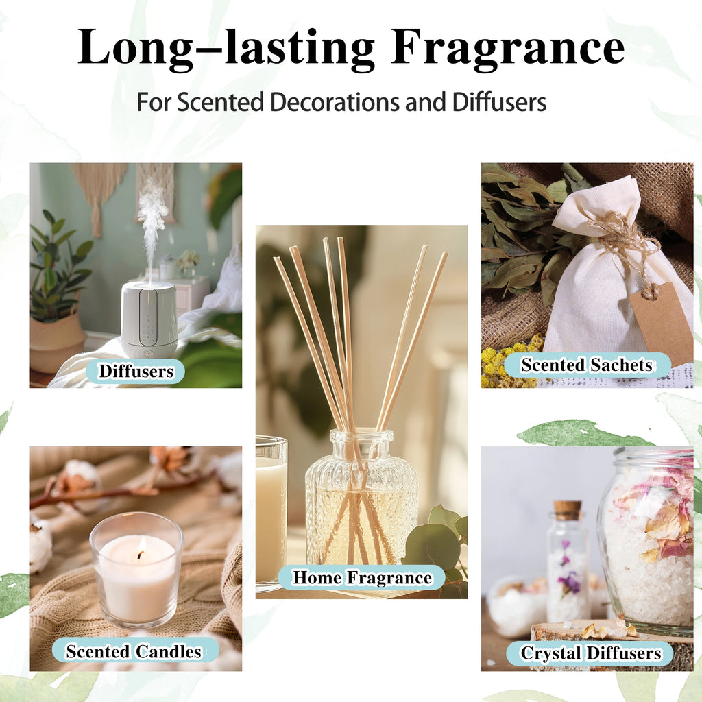 MAYJAM 100ml Pure Essential Oil with Glass Dropper, Aromatherapy Essential Oils Lavender Eucalyptus Rosemary Vanilla Aroma Oil