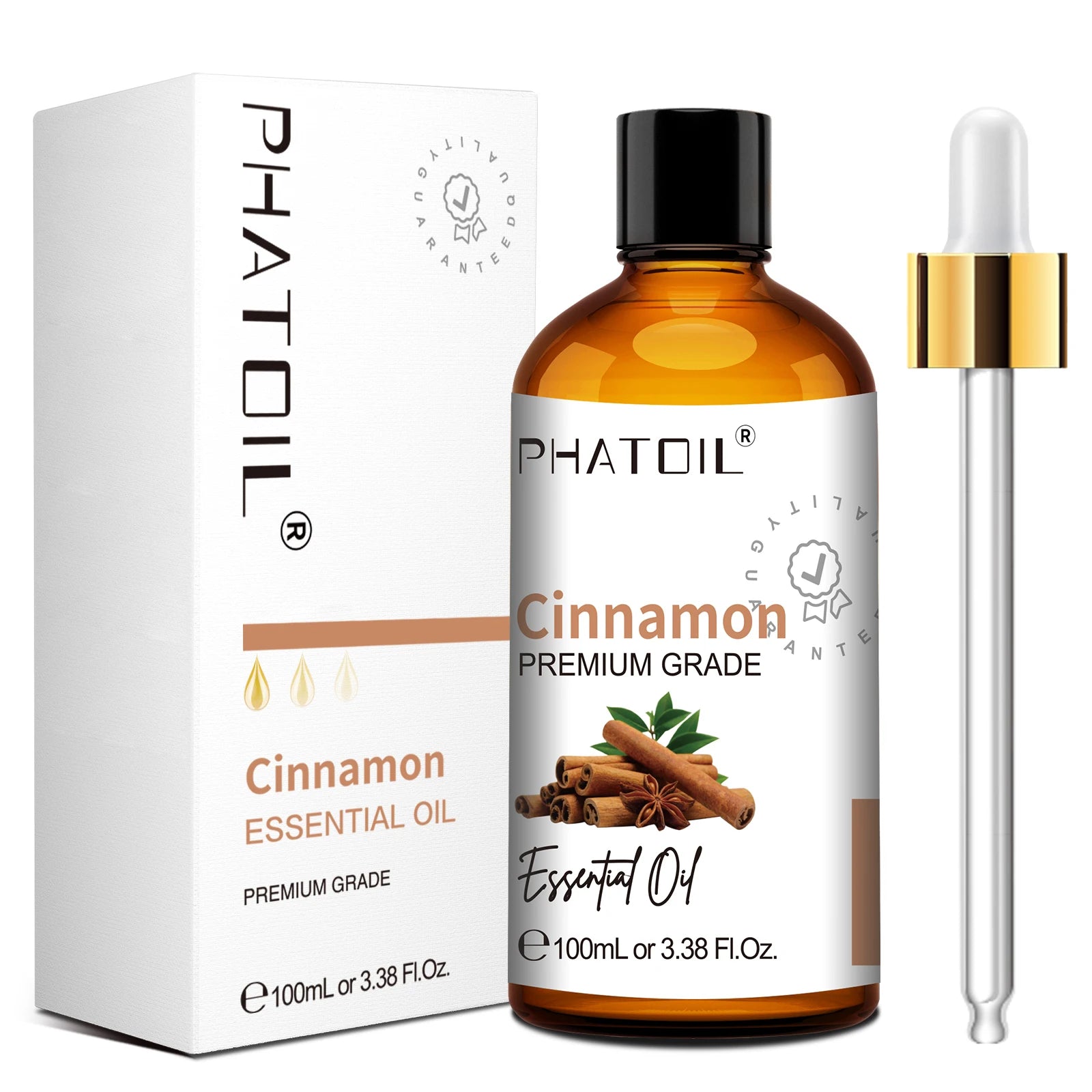 PHATOIL 100ml Pure Essential Oil For Skin Eucalyptus Peppermint Vanilla Tea tree Ylang Ylang Bergamot Aromatherapy Essential Oil