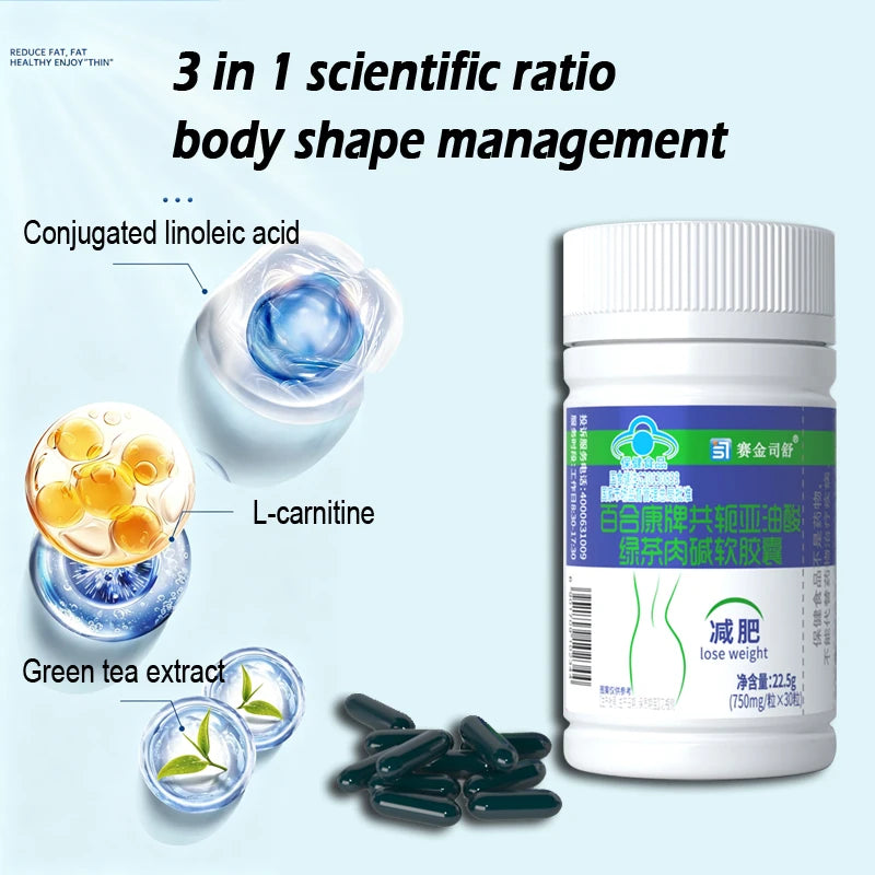 Weight Reduce loss Natural Weight Management Pills Belly lose Burner for Women Waist Thin Stomach Metabolism Booster 30pcs
