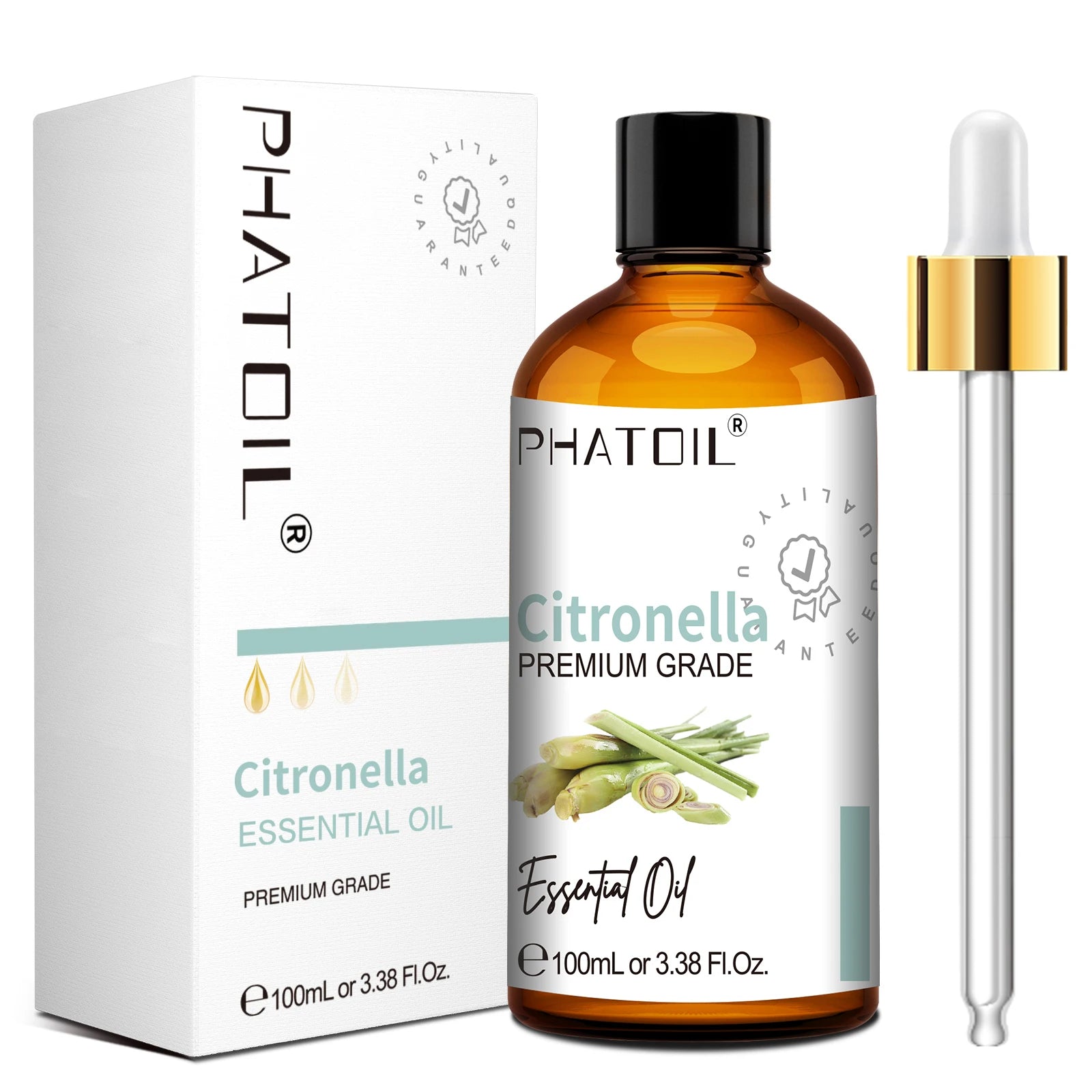 PHATOIL 100ml Pure Essential Oil For Skin Eucalyptus Peppermint Vanilla Tea tree Ylang Ylang Bergamot Aromatherapy Essential Oil