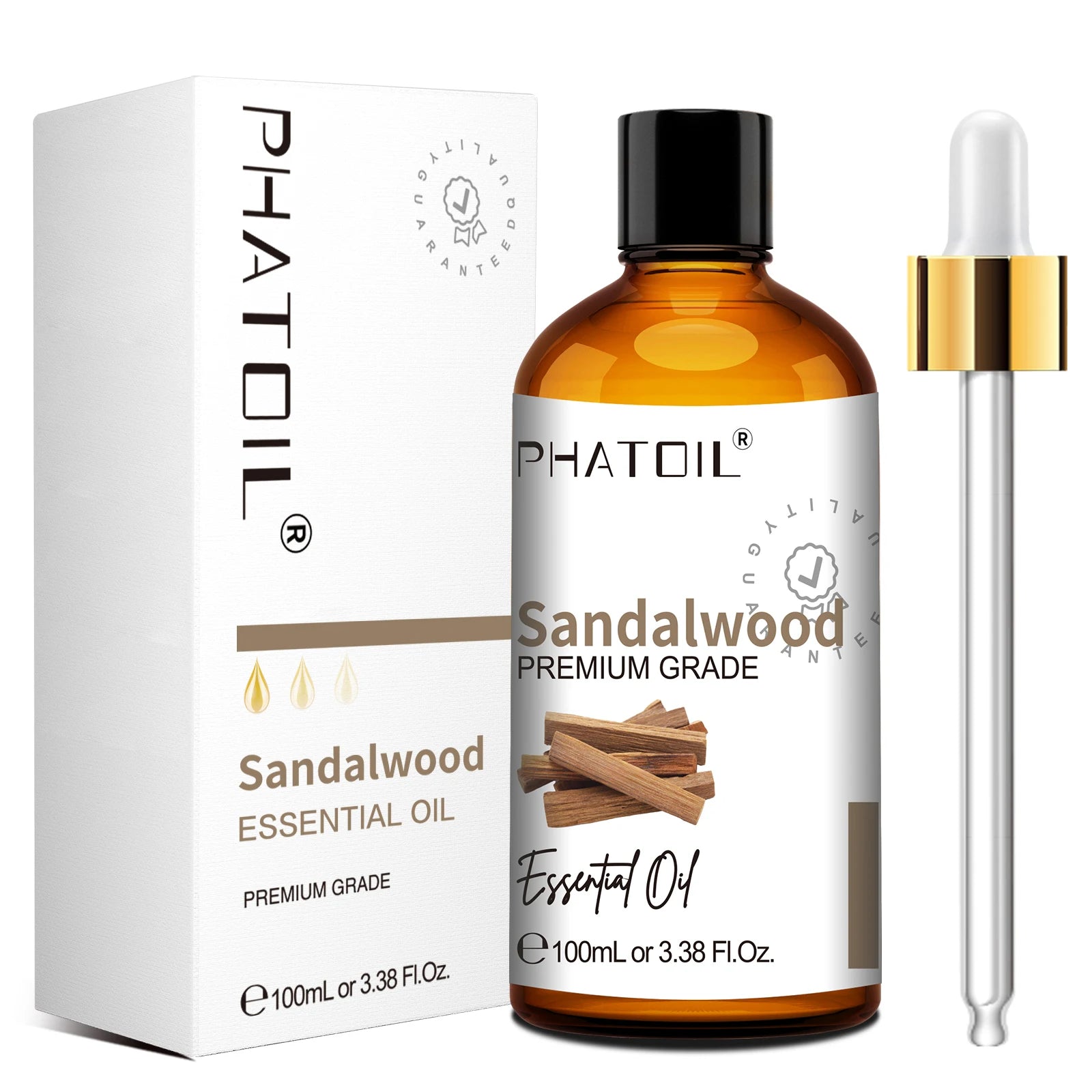 PHATOIL 100ml Pure Essential Oil For Skin Eucalyptus Peppermint Vanilla Tea tree Ylang Ylang Bergamot Aromatherapy Essential Oil