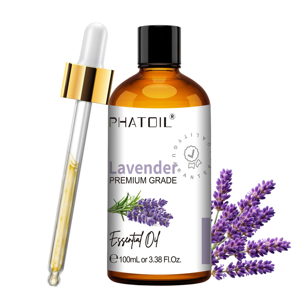 PHATOIL 100ml Pure Essential Oil For Skin Eucalyptus Peppermint Vanilla Tea tree Ylang Ylang Bergamot Aromatherapy Essential Oil